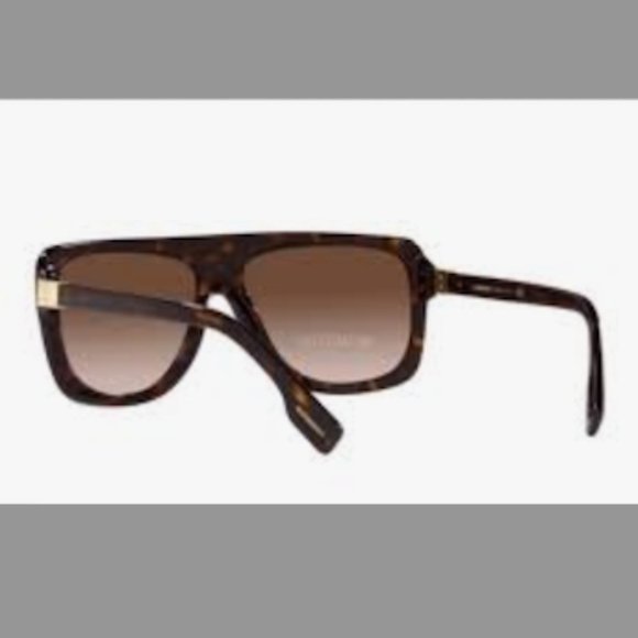 NWT! Burberry Joan Brown Gradient Square Ladies Sunglasses - Picture 3 of 7